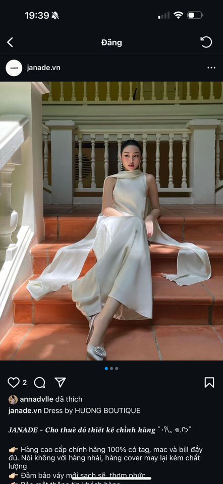 Đầm Huong boutique lụa dây-duoc-ban-tai-JANADE - CHO THUÊ ĐẦM