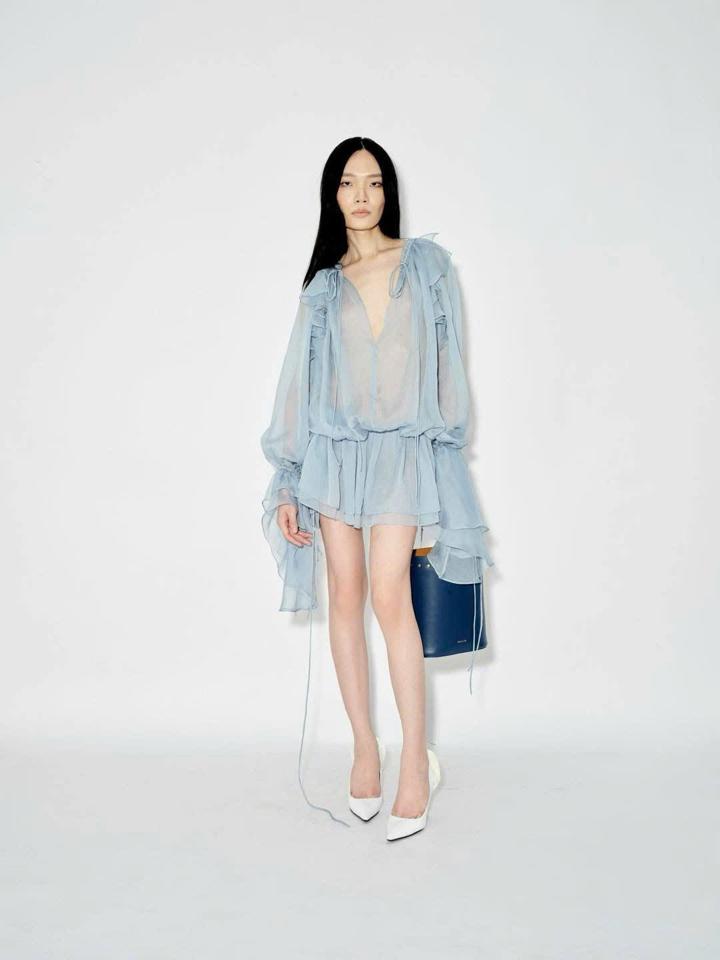 Đầm Das Lavie xanh ngắn sia tran-duoc-ban-tai-JANADE - CHO THUÊ ĐẦM