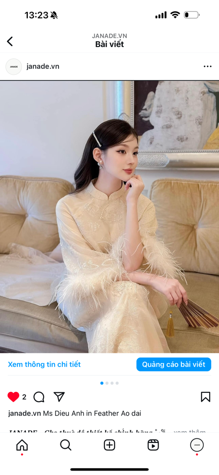 Áo dài linn design-duoc-ban-tai-JANADE - CHO THUÊ ĐẦM