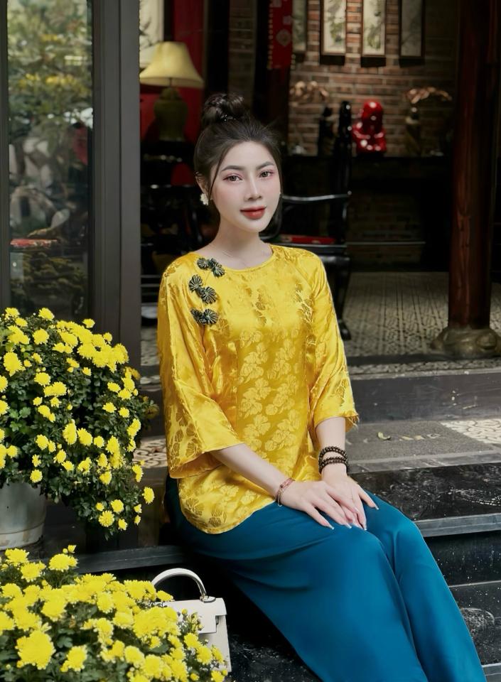 Tơ tằm 🌹khuy cài Mới✔️-duoc-ban-tai-Tiệm M&Y- Tâm An Lành- Pháp phục thiết kế, may đo riêng