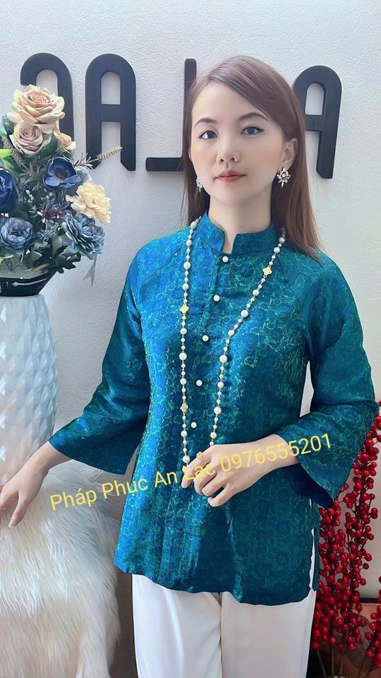 Tơ tằm Thanh trà✔️-duoc-ban-tai-Tiệm M&Y- Tâm An Lành- Pháp phục thiết kế, may đo riêng