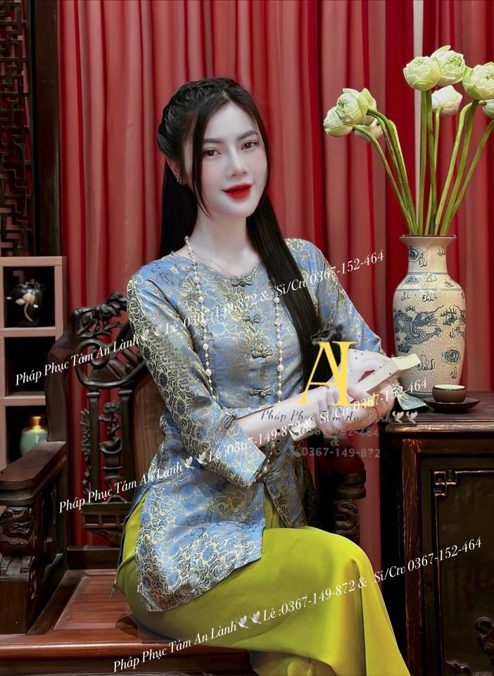 Tơ tằm tay loe✔️-duoc-ban-tai-Tiệm M&Y- Tâm An Lành- Pháp phục thiết kế, may đo riêng