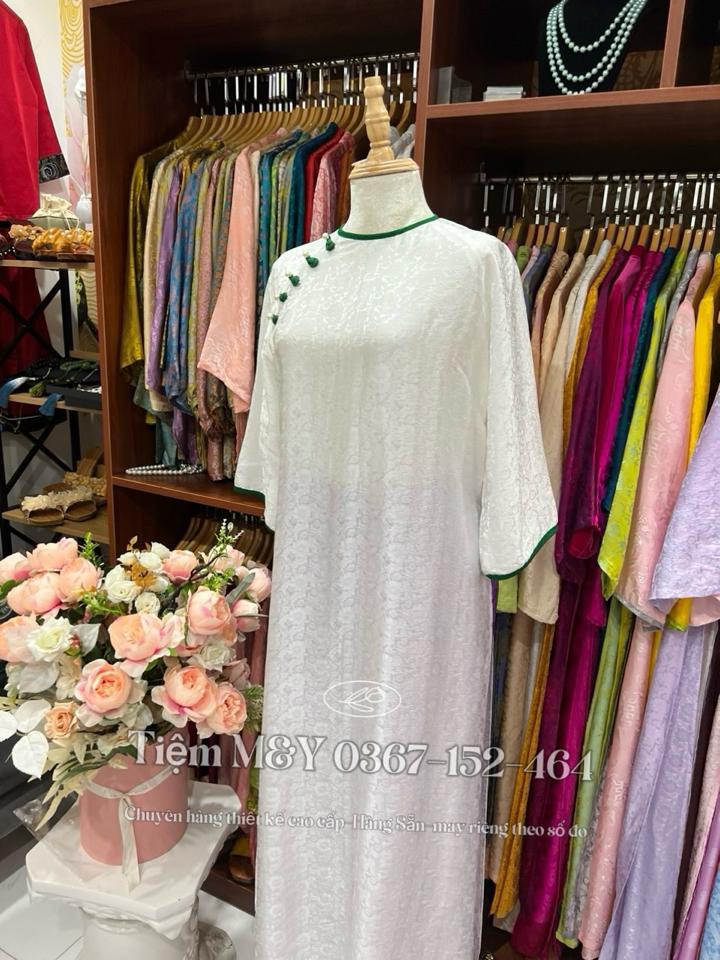 ✔️Áo dài khuy cài chéo-duoc-ban-tai-Tiệm M&Y- Tâm An Lành- Pháp phục thiết kế, may đo riêng