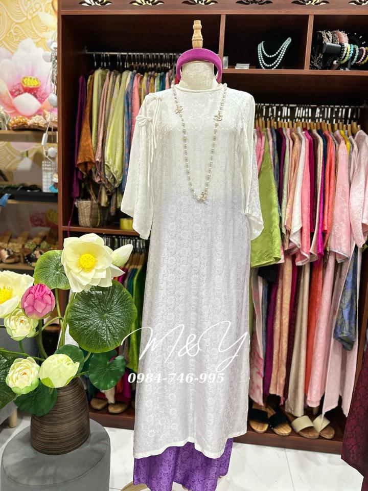 Áo dài cổ tết ✔️-duoc-ban-tai-Tiệm M&Y- Tâm An Lành- Pháp phục thiết kế, may đo riêng