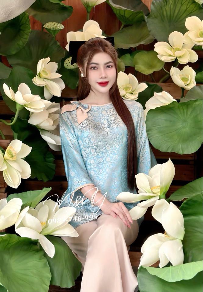 Tơ tằm khuy nơ new✔️-duoc-ban-tai-Tiệm M&Y- Tâm An Lành- Pháp phục thiết kế, may đo riêng