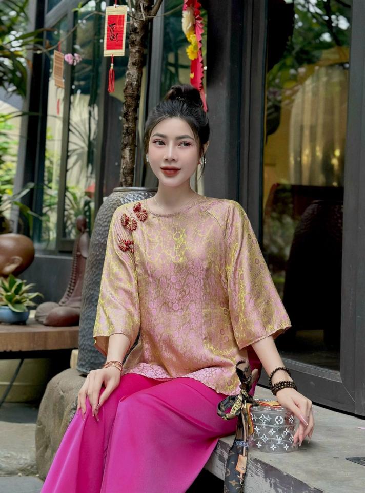 Tơ tằm 🌹khuy cài Mới✔️-duoc-ban-tai-Tiệm M&Y- Tâm An Lành- Pháp phục thiết kế, may đo riêng
