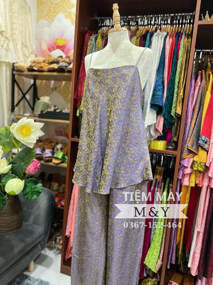 Set Yếm tơ tằm new✔️-duoc-ban-tai-Tiệm M&Y- Tâm An Lành- Pháp phục thiết kế, may đo riêng
