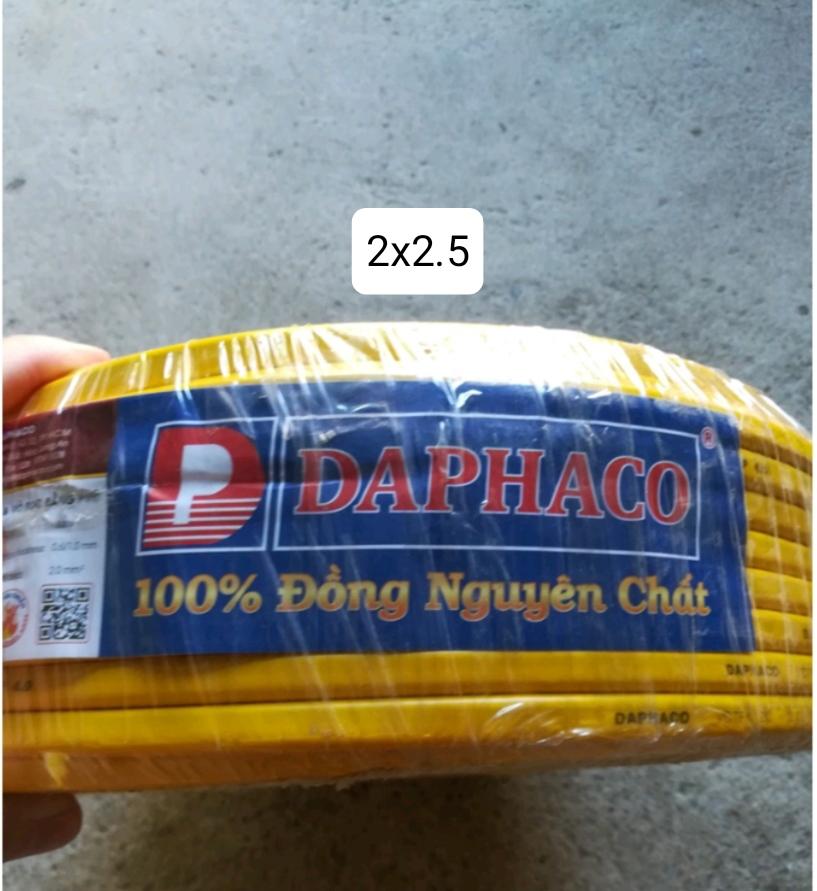 Dây Điện Daphaco Dẹp 2x2.5 Bán-duoc-ban-tai-CH Điện Nước Quang Hải