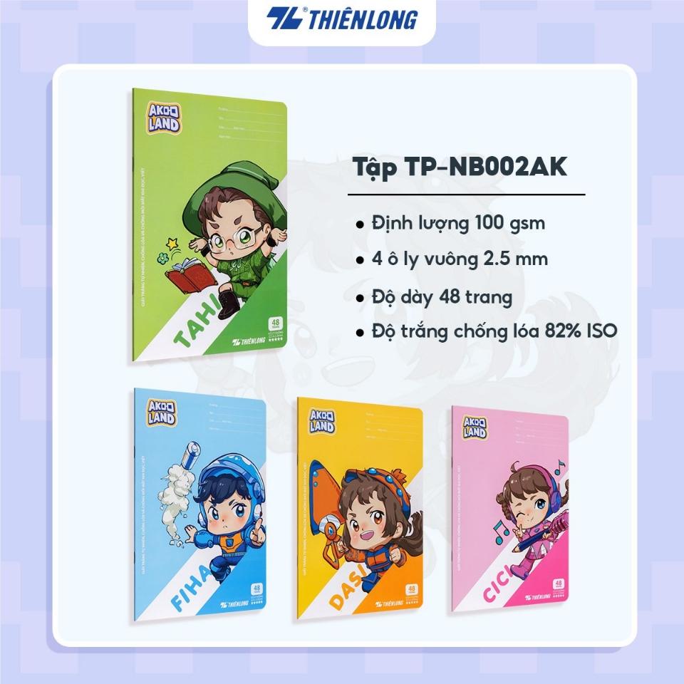 Vở 4 ô ly TP-NB002/AK 48 trang-duoc-ban-tai-CỬA HÀNG HỒNG NGỌC