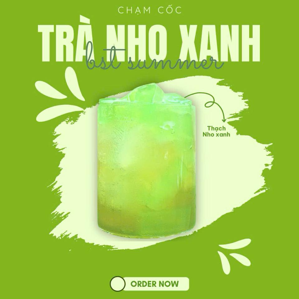 Trà Nho Xanh-duoc-ban-tai-CỐC CÀ PHÊ BA VÌ