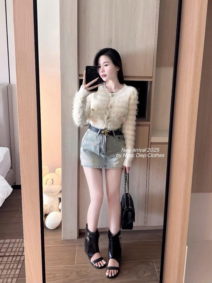 Khoác cdg len lông trắng-duoc-ban-tai-ANN Unisex