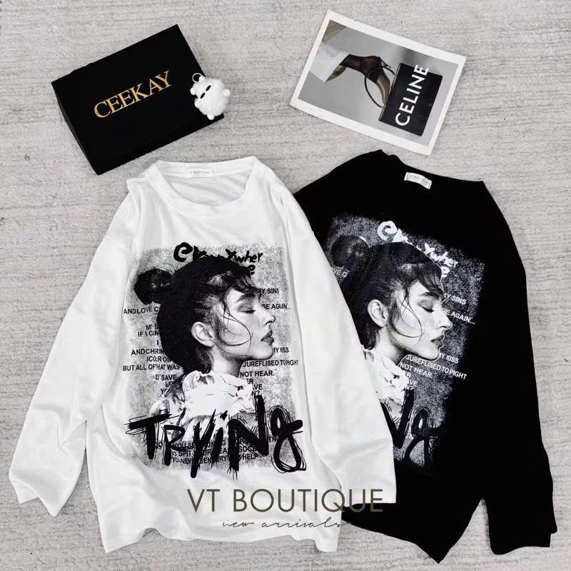 Phông thun giấy dài tay-duoc-ban-tai-ANN Unisex