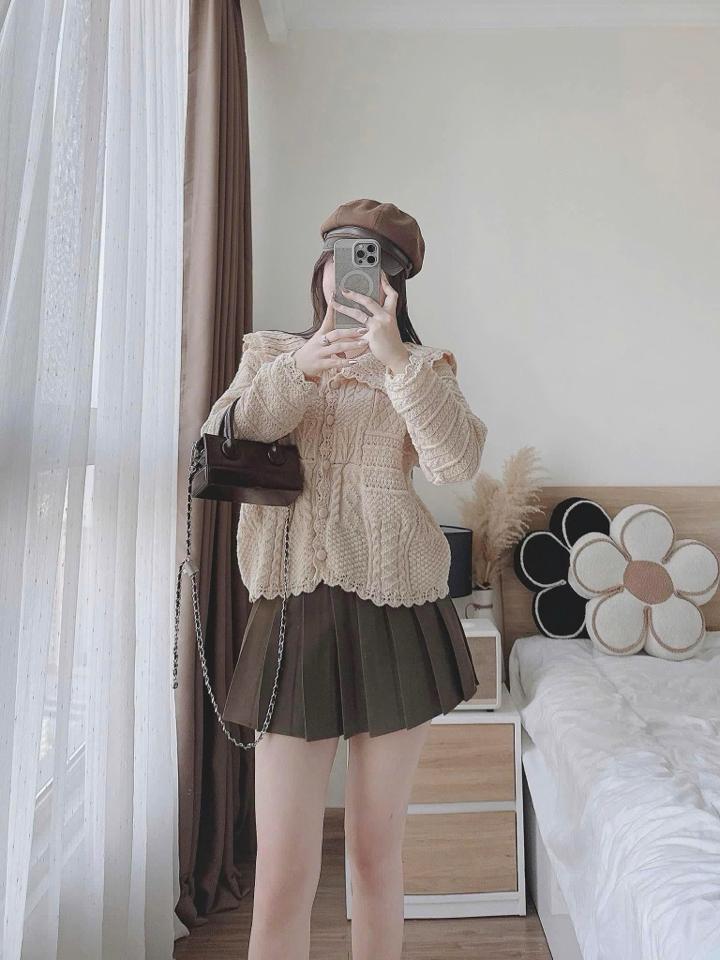 Áo khoác cdg len cổ bèo-duoc-ban-tai-ANN Unisex