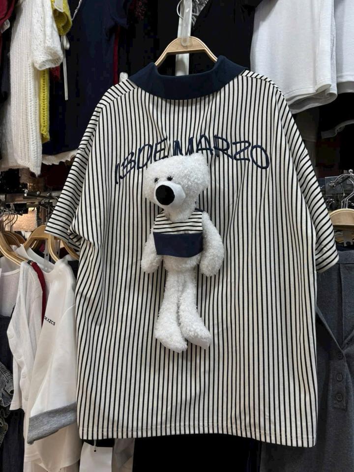 Polo gấu kẻ demazo-duoc-ban-tai-ANN Unisex