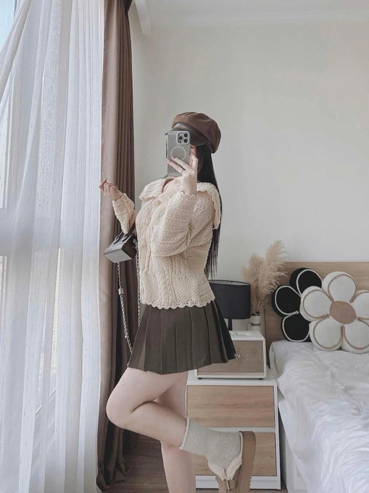 Áo khoác cdg len cổ bèo-duoc-ban-tai-ANN Unisex