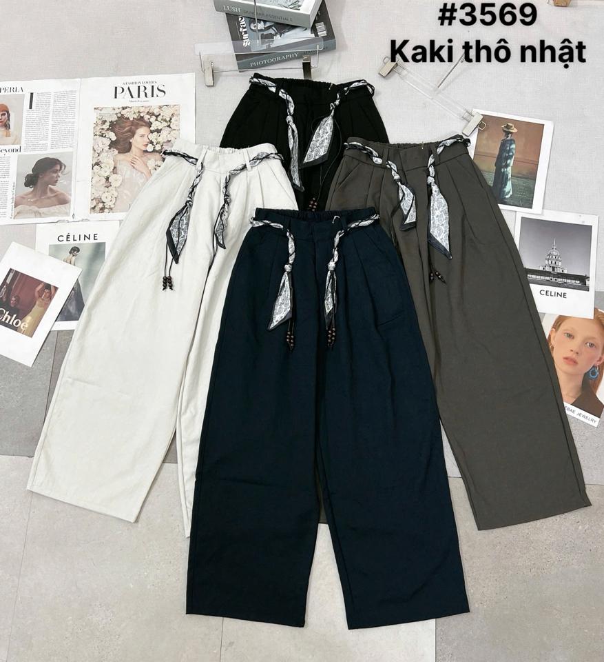 Quần kaki suông kèm đai vải -duoc-ban-tai-ANN BASIC