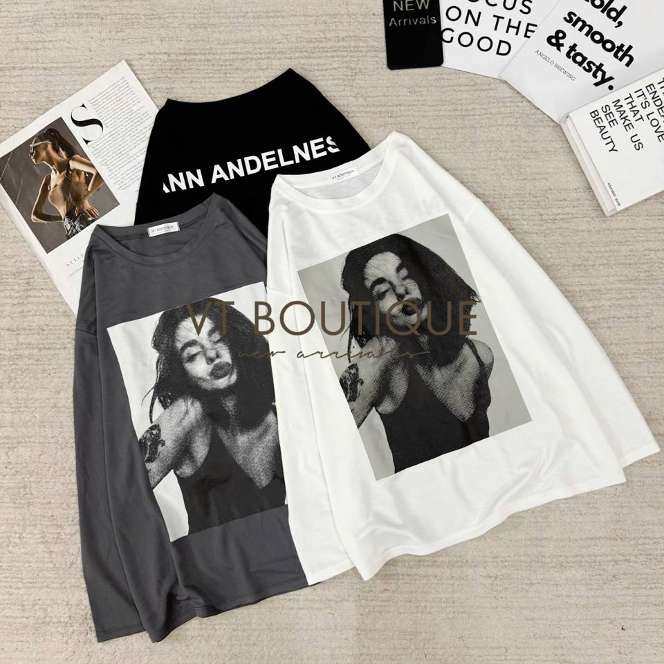 Phông thun giấy dài tay-duoc-ban-tai-ANN Unisex