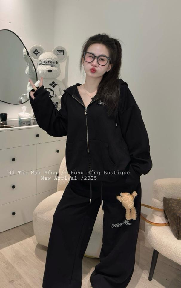 Set nỉ hoodie  gấu demazo -duoc-ban-tai-ANN Unisex