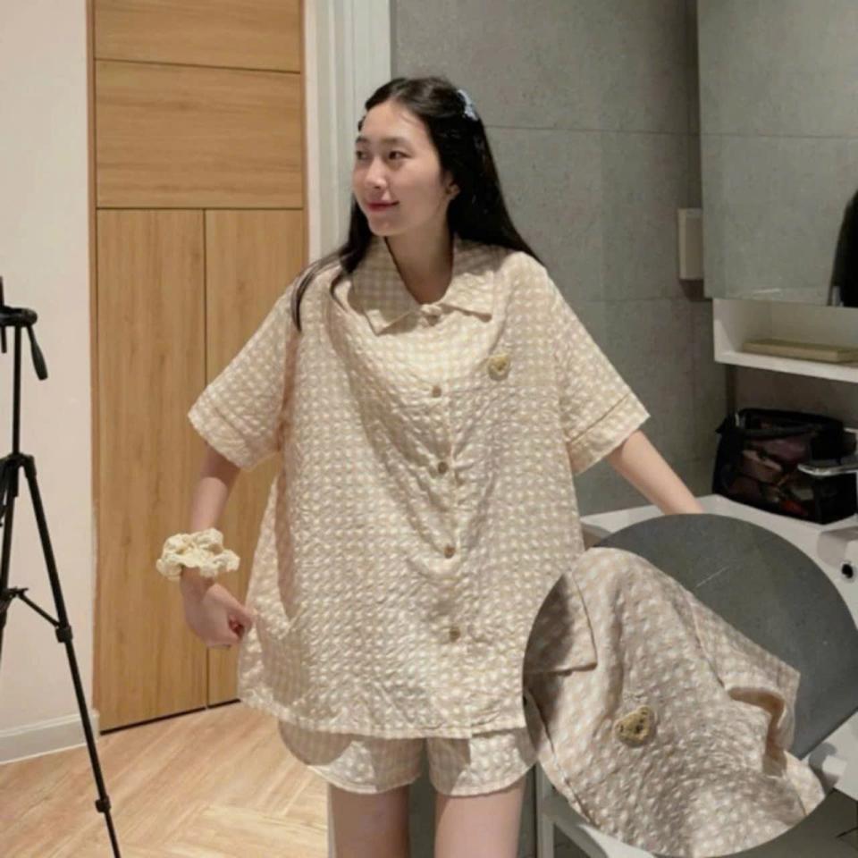 Set pizama cộc -duoc-ban-tai-ANN Unisex