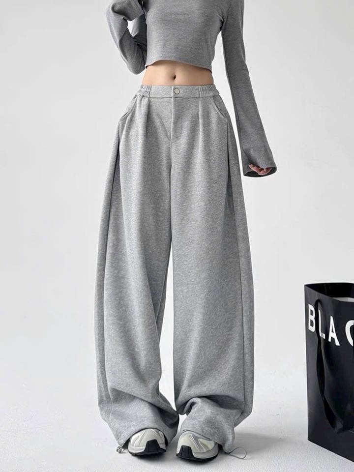 Quần suông nỉ cạp khoá-duoc-ban-tai-ANN Unisex