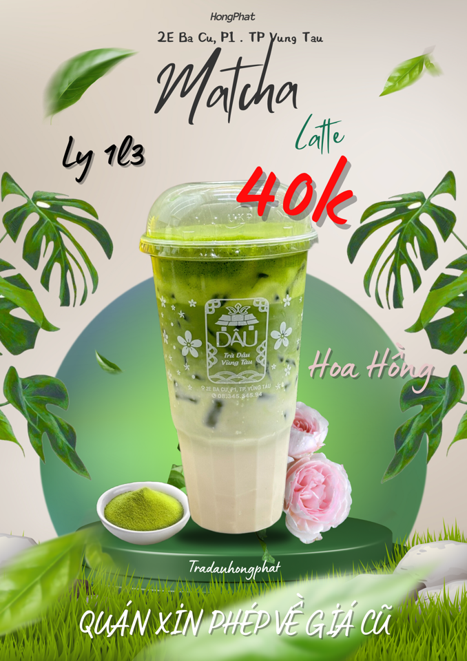 Matcha Latte 1l3-duoc-ban-tai-Trà Dâu Vũng Tàu