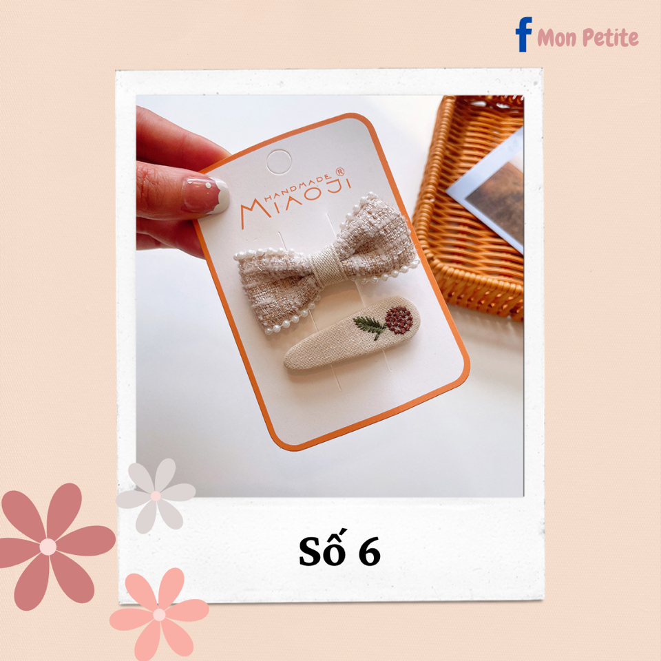 Kẹp tóc style Hàn nơ be-duoc-ban-tai-Mon Petite