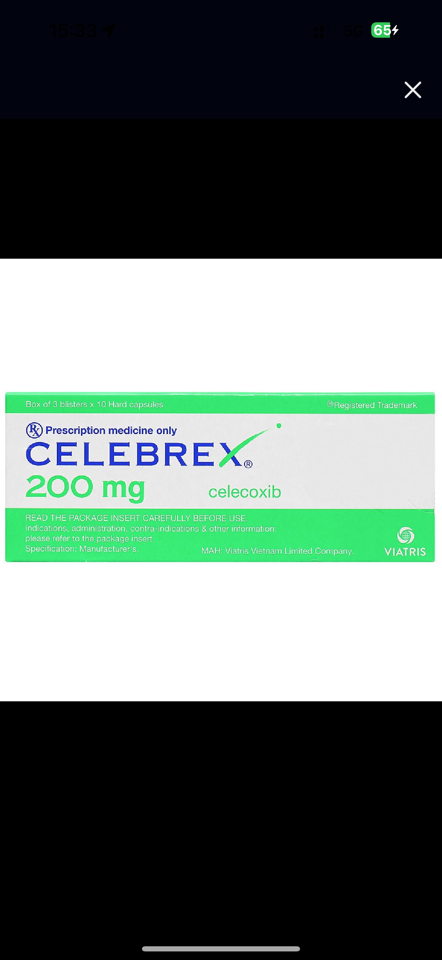 Thuốc Celebrex 200mg Viatris điều trị thoái hóa khớp, viêm khớp dạng thấp (3 vỉ x 10 viên) -duoc-ban-tai-Happi’s pharmacy 