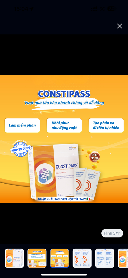 Bột nhuận tràng Constipass Wellcare (20 gói x 6.65g) cải thiện tình trạng táo bón cho người lớn và trẻ em-duoc-ban-tai-Happi’s pharmacy 