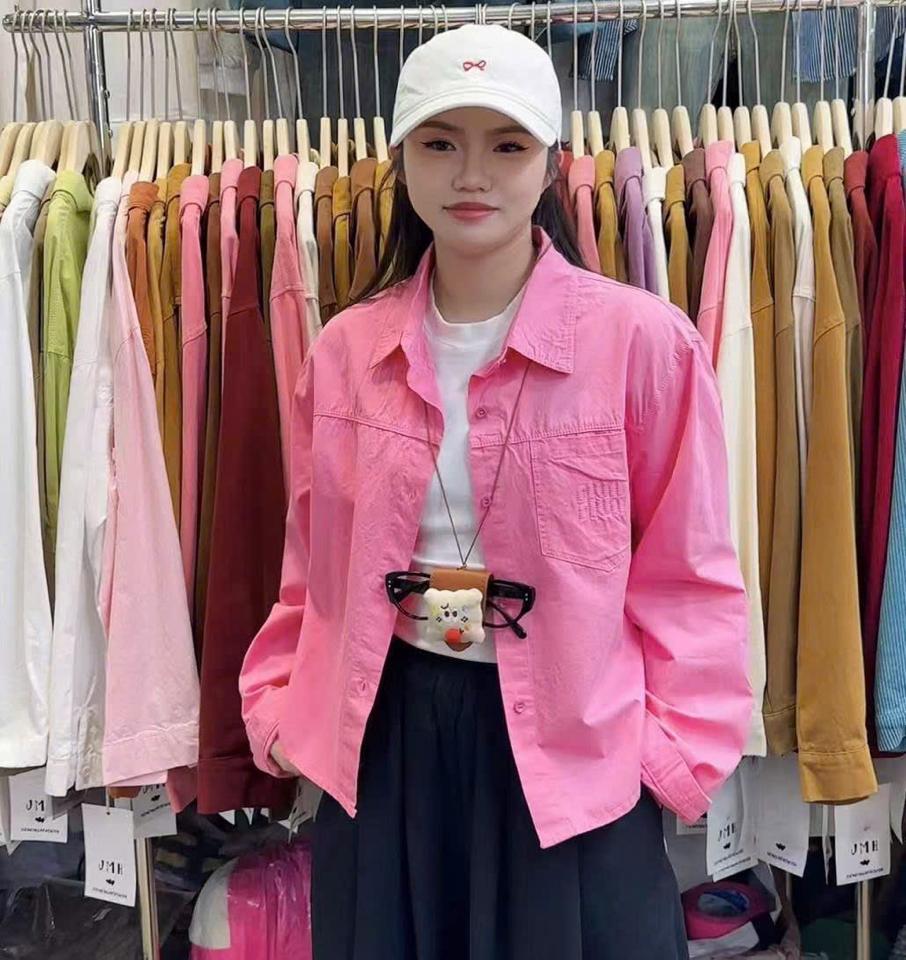 ÁO SƠMI MÀU THĐ-duoc-ban-tai-BASIC GIRL