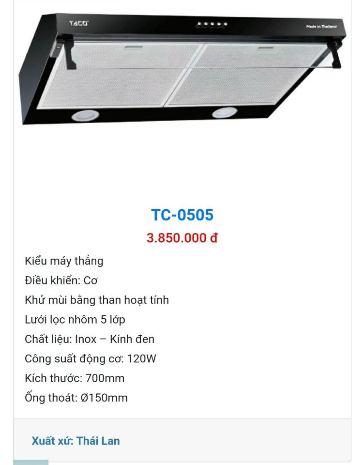 TC-0505 ( hút mùi thái)-duoc-ban-tai-NPP TT ĐIỆN MÁY NỘI THẤT ĐÀO GIA