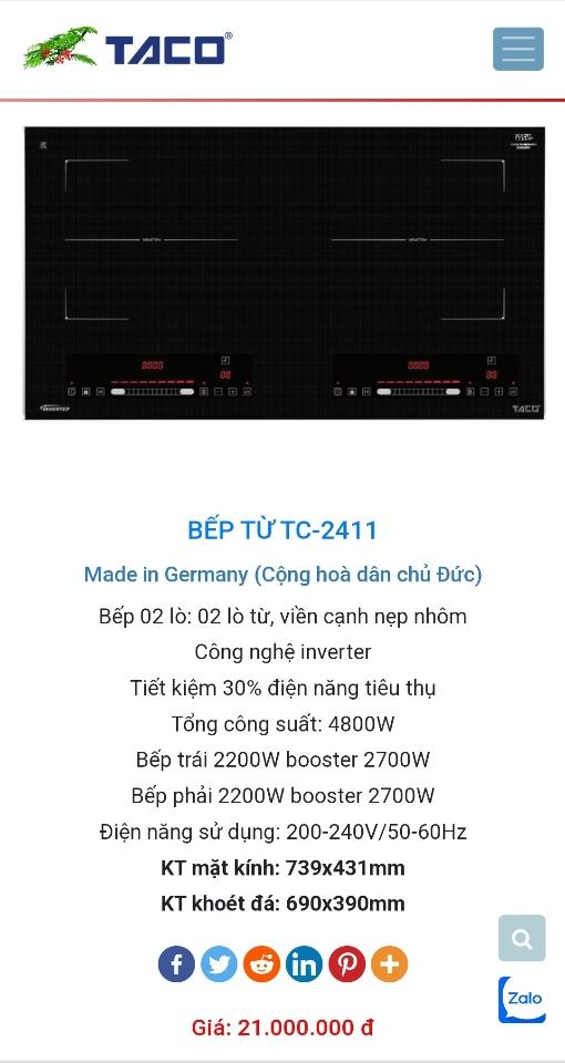Bếp từ Taco cao cấp TC2411-duoc-ban-tai-NPP TT ĐIỆN MÁY NỘI THẤT ĐÀO GIA