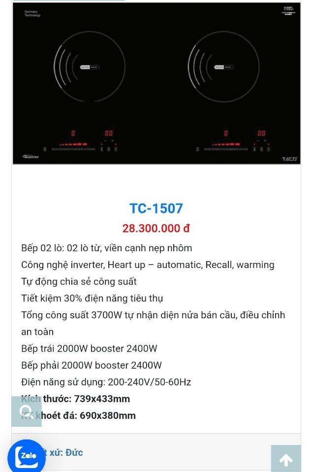 TC1507 ( Bếp từ đức)-duoc-ban-tai-NPP TT ĐIỆN MÁY NỘI THẤT ĐÀO GIA