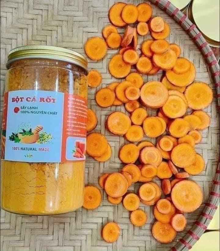 Bột cà rốt sấy lạnh-duoc-ban-tai-Shop Hương rừng Điện Biên