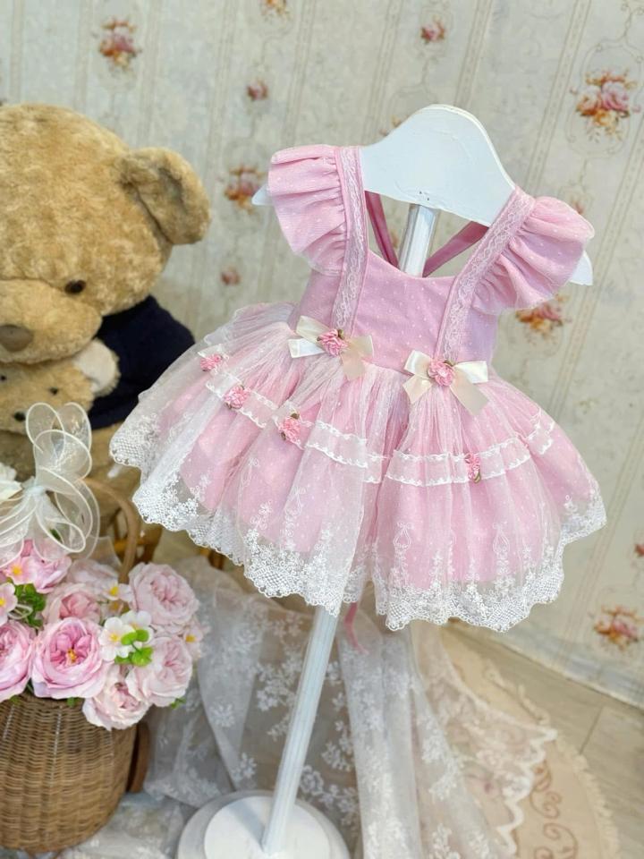 Váy cv doll màu hồng bèo-duoc-ban-tai-Cherry.bebé🍒