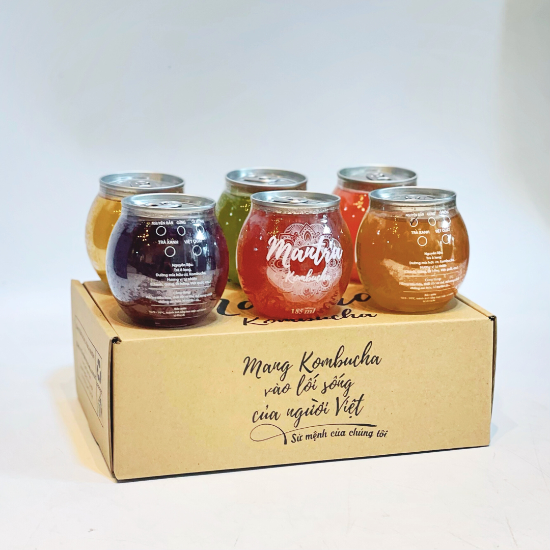 Pack 6 lon 185ml-duoc-ban-tai-Mantra Kombucha