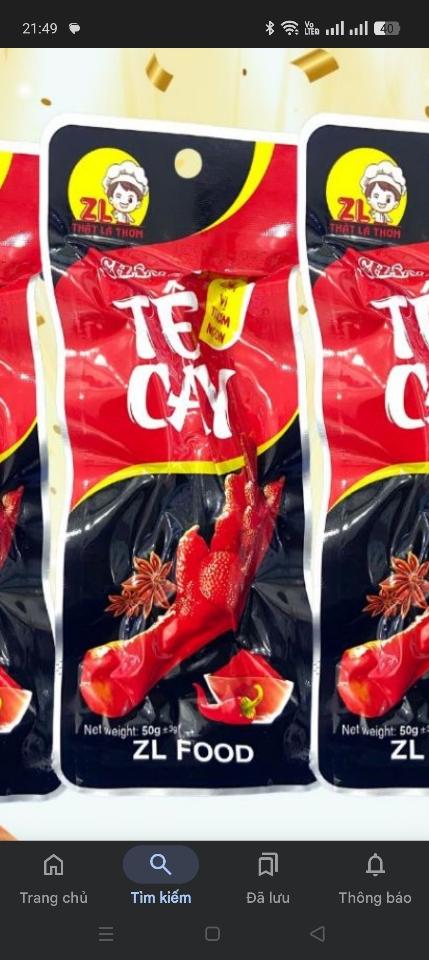 Chân gà 50g tê cay-duoc-ban-tai-NPP Nguyễn Tân 