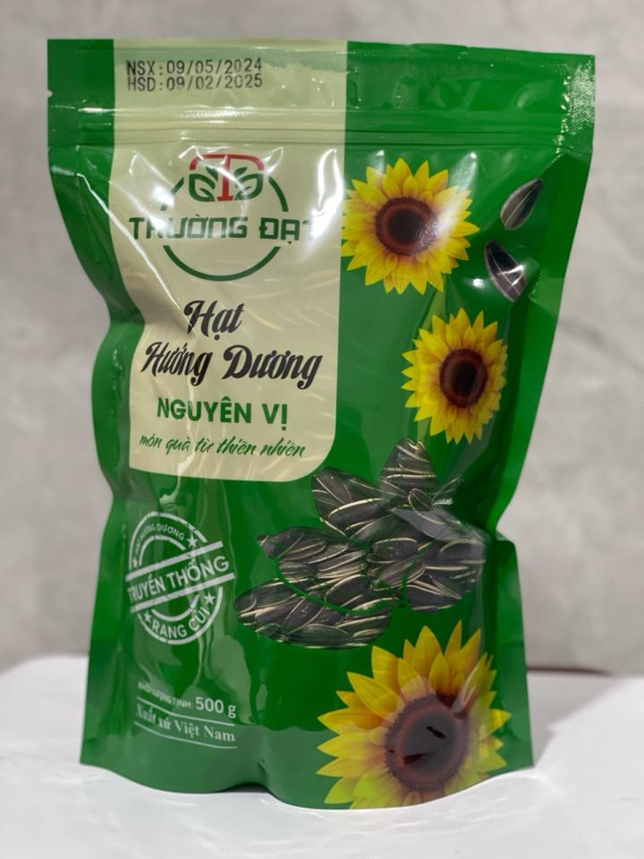 Hướng dương nguyên vị 500gr túi zip-duoc-ban-tai-Hạt Dưa Trường Đạt