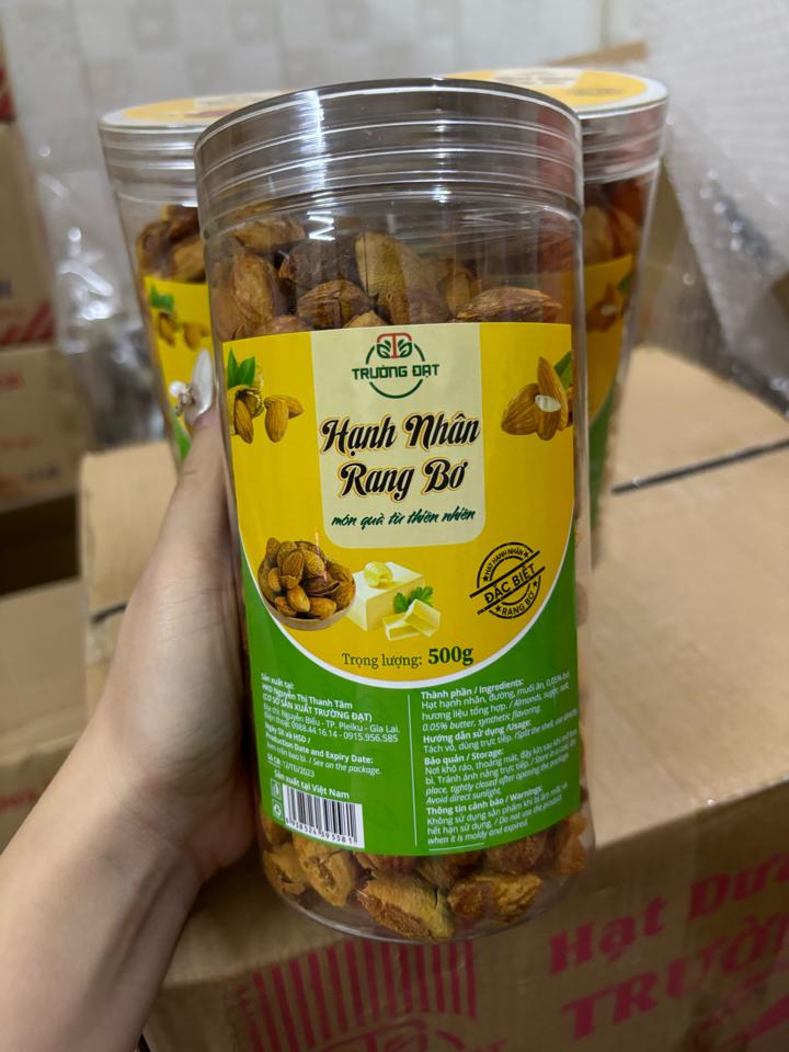 Hạnh nhân rang bơ 500gr -duoc-ban-tai-Hạt Dưa Trường Đạt