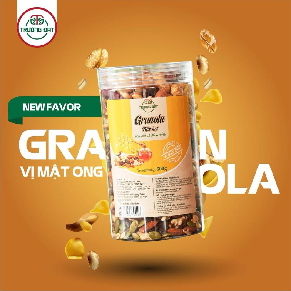 Granola siêu hạt 500gr -duoc-ban-tai-Hạt Dưa Trường Đạt