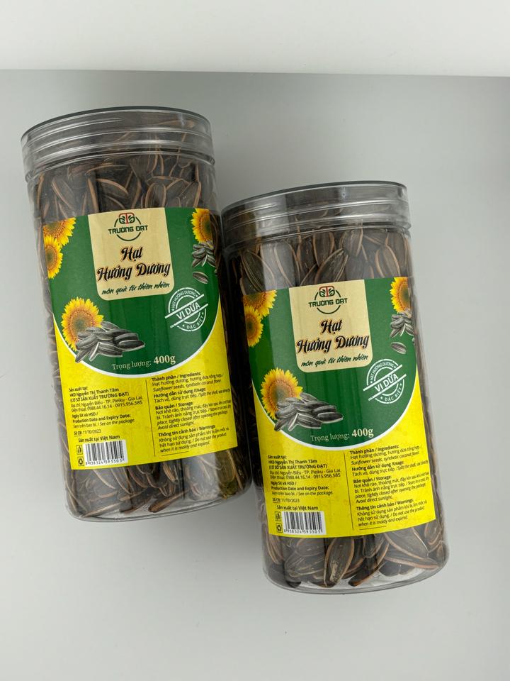 Hướng dương hũ vị dừa 400gr-duoc-ban-tai-Hạt Dưa Trường Đạt