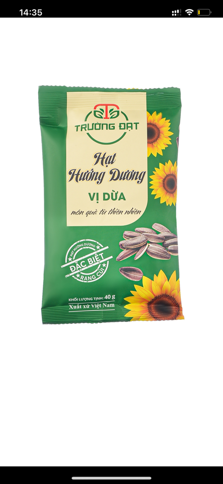 Hướng dương nguyên vị 40gr - Lốc 20 gói-duoc-ban-tai-Hạt Dưa Trường Đạt