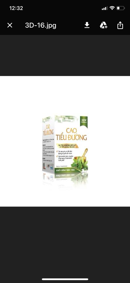 Cao tiểu đường -duoc-ban-tai-Kho sỉ thuốc, tpcn