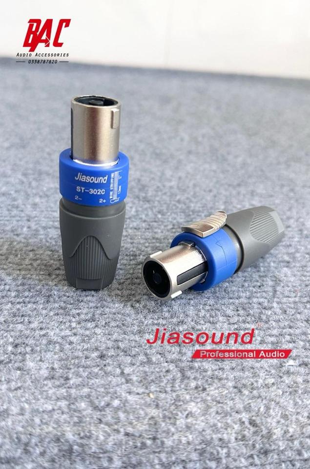 Jack speakon Jiasound đầu bọc kim loại ( chính hãng )-duoc-ban-tai-VINH THỊNH AUDIO