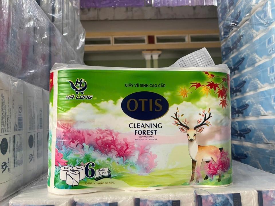 Otis 6 cuộn hươu xanh lá-duoc-ban-tai-NPP KHĂN GIẤY ĂN GVS THƯƠNG HÀ