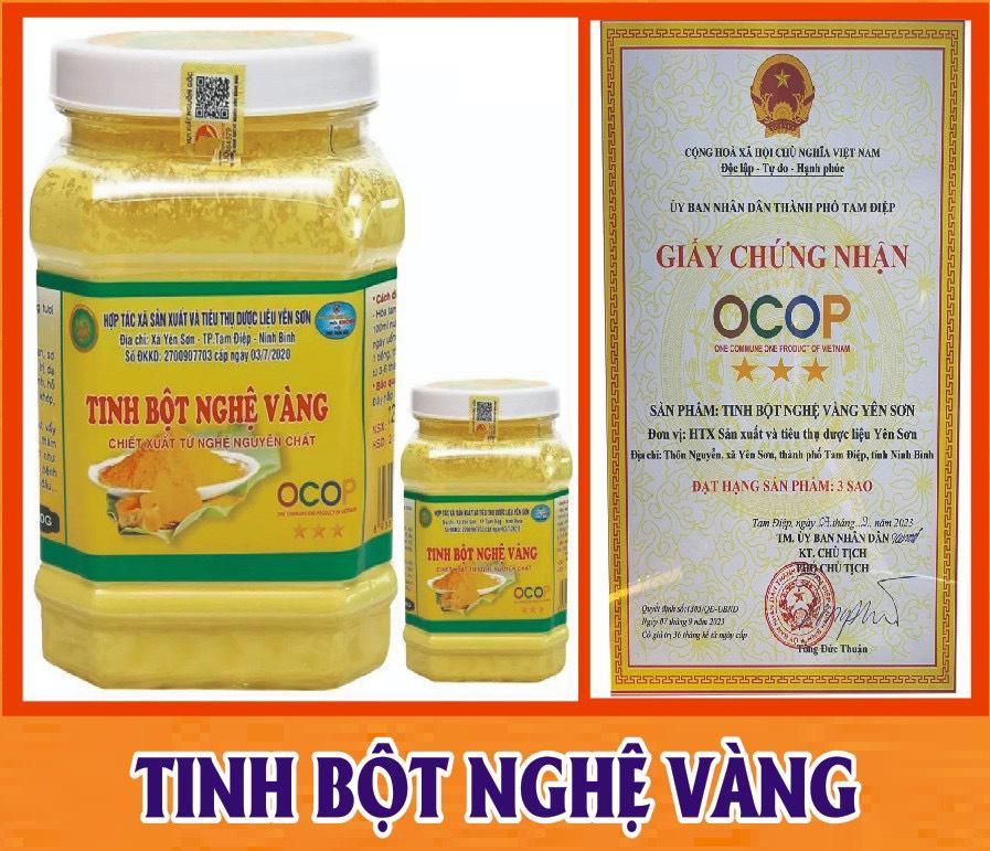 Tinh bột nghệ vàng HTX Yên Sơn -duoc-ban-tai-Đông y Việt Phương
