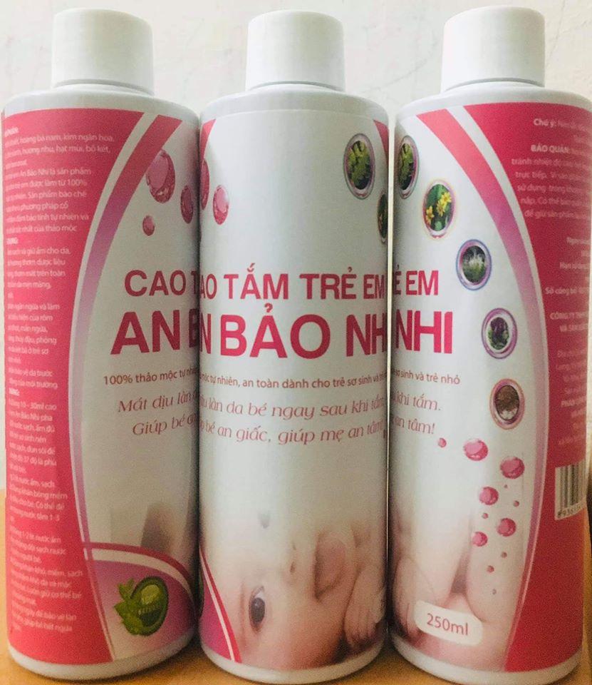 Cao tắm ngừa rôm sảy AN BẢO NHI chai 300ml - hoàn toàn từ thảo mộc tự nhiên-duoc-ban-tai-Đông y Việt Phương