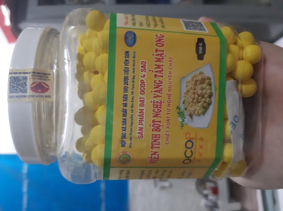 Viên tinh nghệ mật ong HTX dược liệu Yên Sơn - Ocop 3 sao Ninh Bình-duoc-ban-tai-Đông y Việt Phương