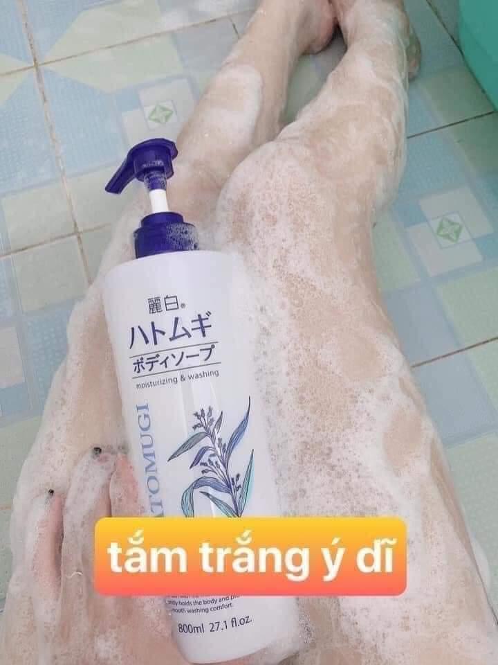 SỮA TẮM HATOMUGI NHẬT - Da mềm mướt trắng mịn -duoc-ban-tai-Mỹ phẩm Thùy Xuyên
