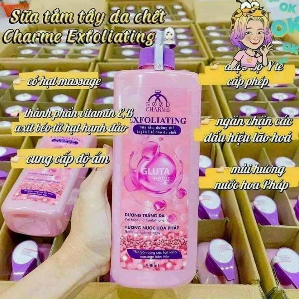 Sữa tắm massage tẩy TB chết Good charme hương nước hoa-duoc-ban-tai-Mỹ phẩm Thùy Xuyên