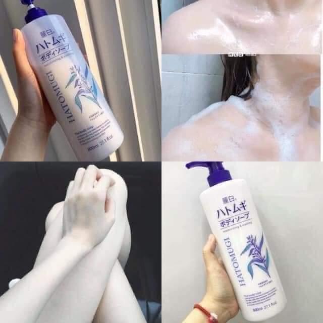 SỮA TẮM HATOMUGI NHẬT - Da mềm mướt trắng mịn -duoc-ban-tai-Mỹ phẩm Thùy Xuyên